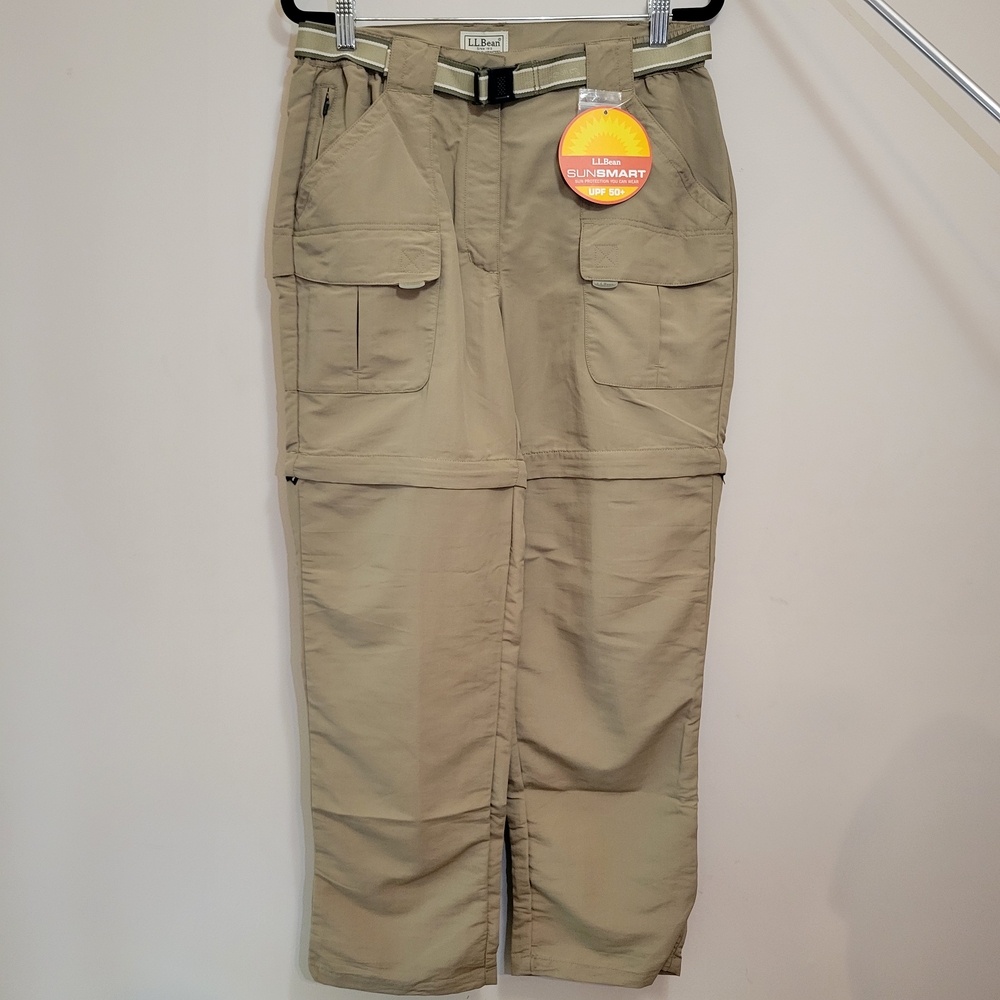 L.L. Bean Men's Sunsmart Tan Cargo Pants - Picture 3 of 6